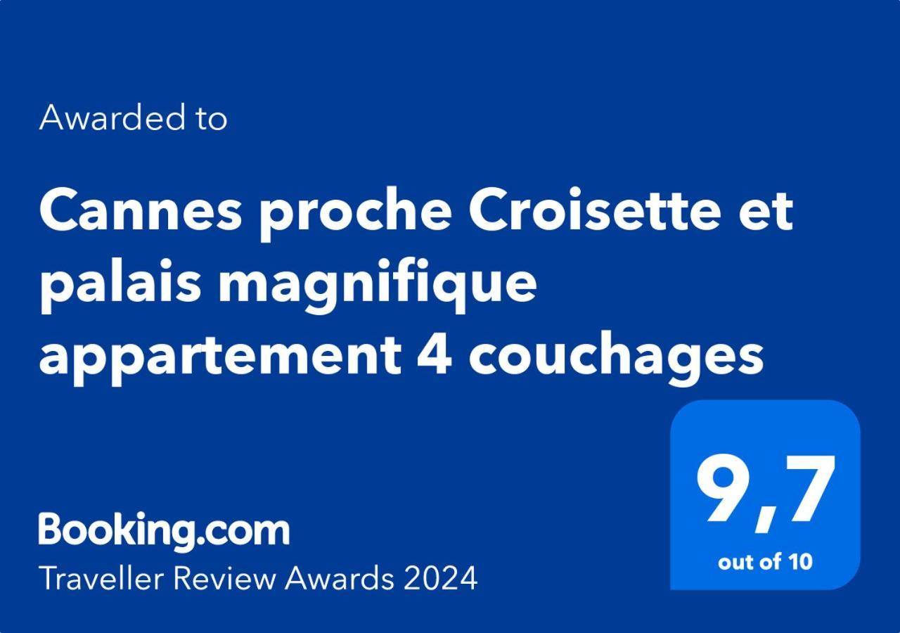 Cannes Proche Croisette Et Palais Magnifique Appartement 4 Couchages Exteriör bild